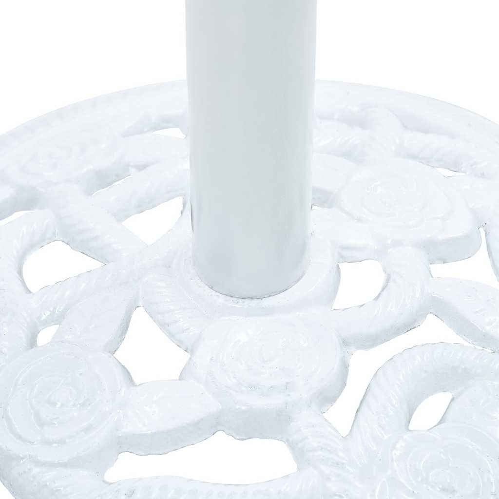 Umbrella Base White 19.8 lb 15.7 Cast Iron