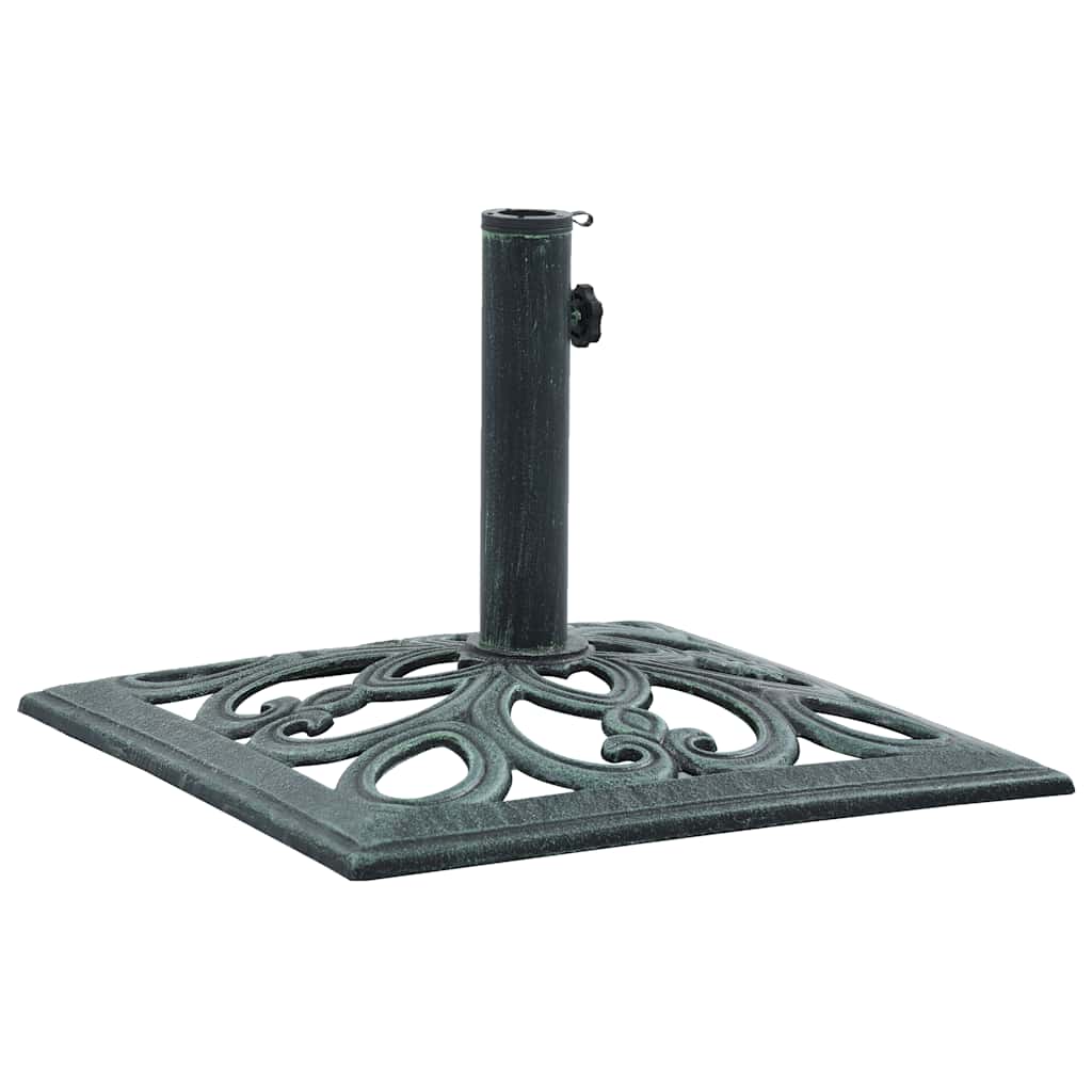 Umbrella Base Green 26.5 lbs 19.3 Cast Iron