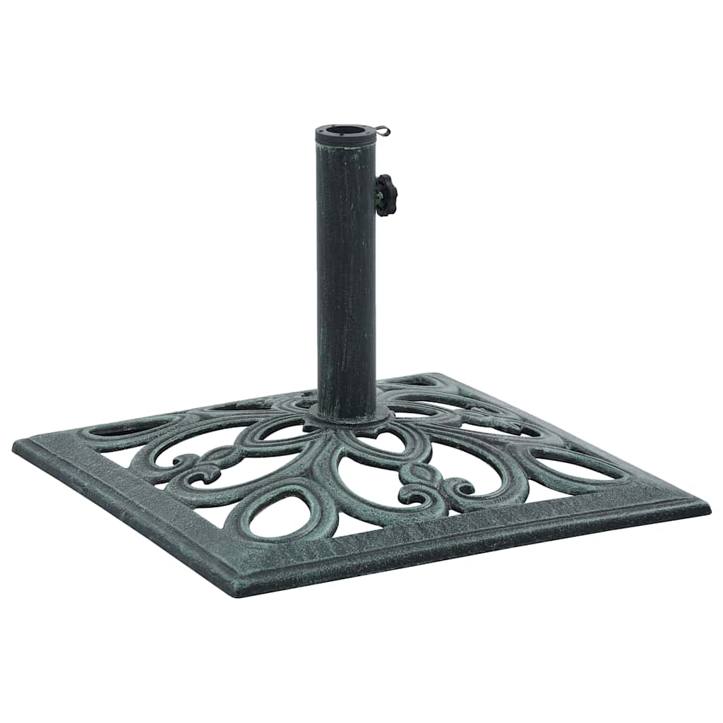 Umbrella Base Green 26.5 lbs 19.3 Cast Iron