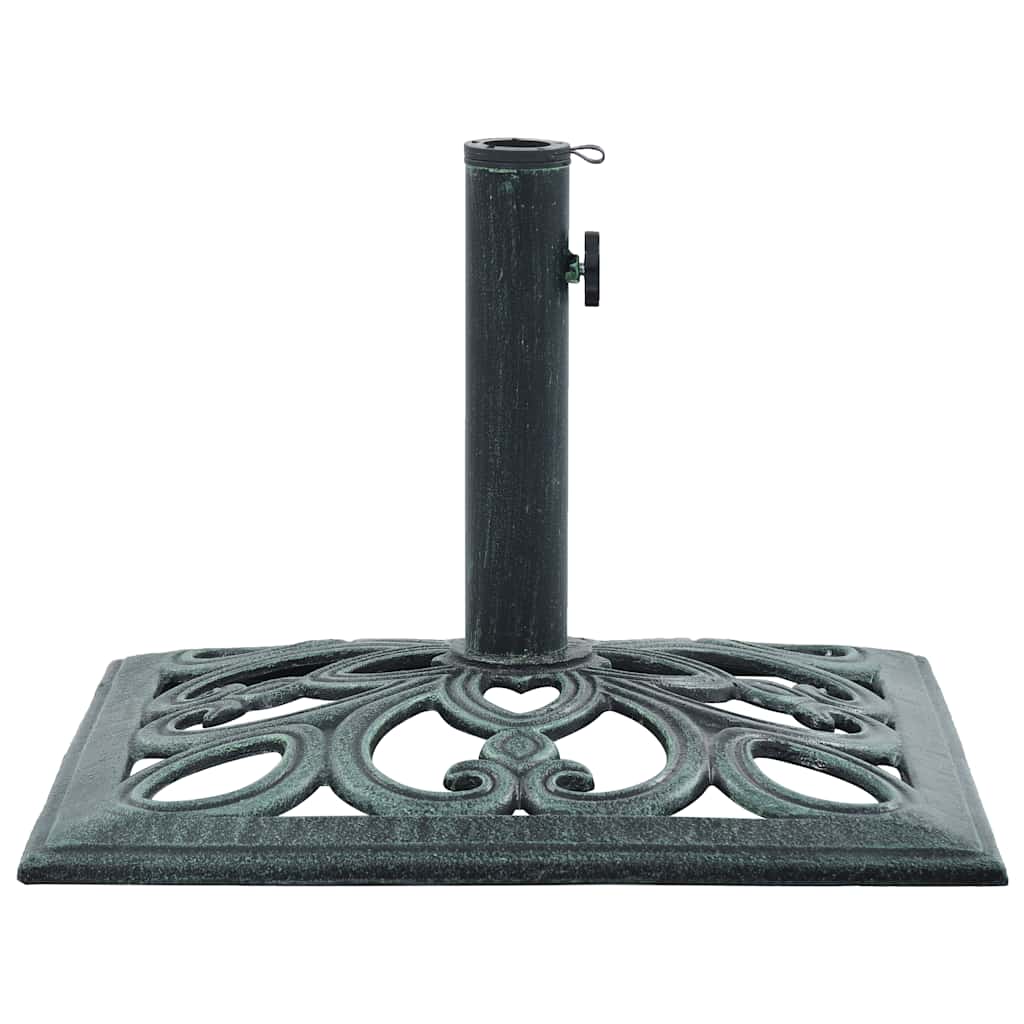 Umbrella Base Green 26.5 lbs 19.3 Cast Iron