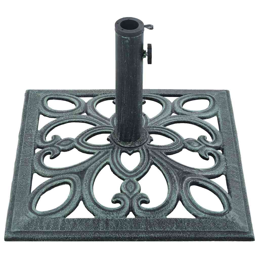 Umbrella Base Green 26.5 lbs 19.3 Cast Iron