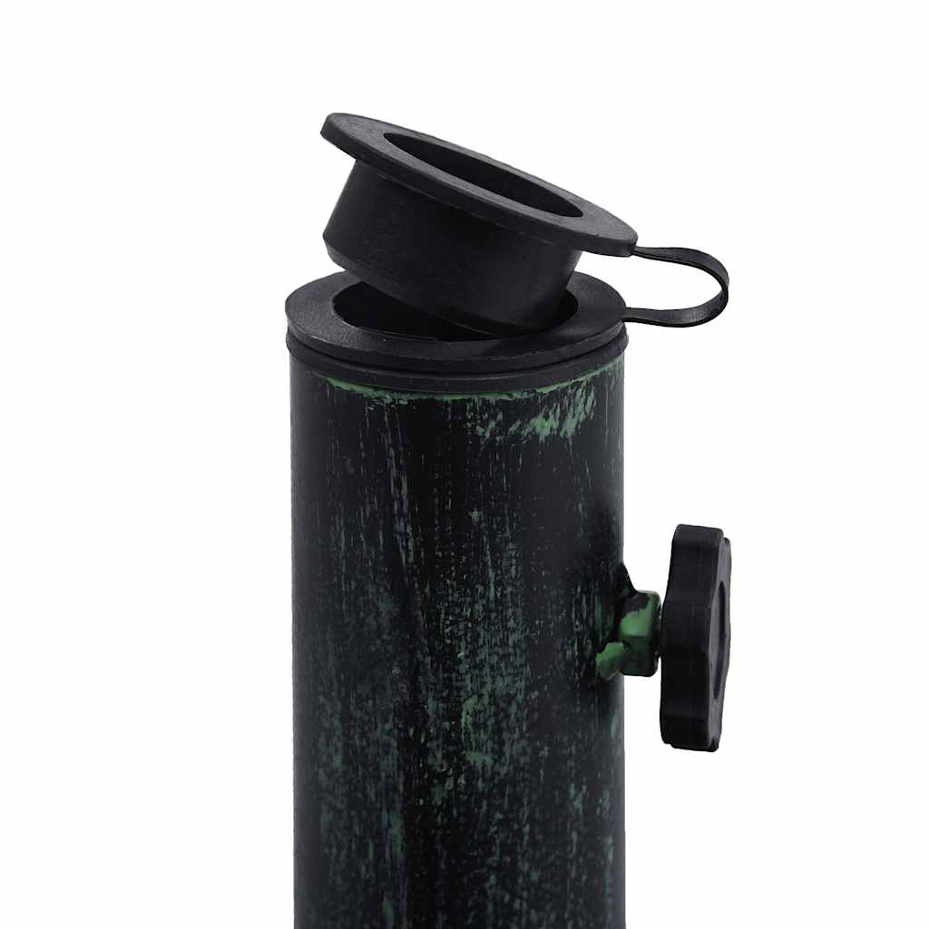 Umbrella Base Green 26.5 lbs 19.3 Cast Iron