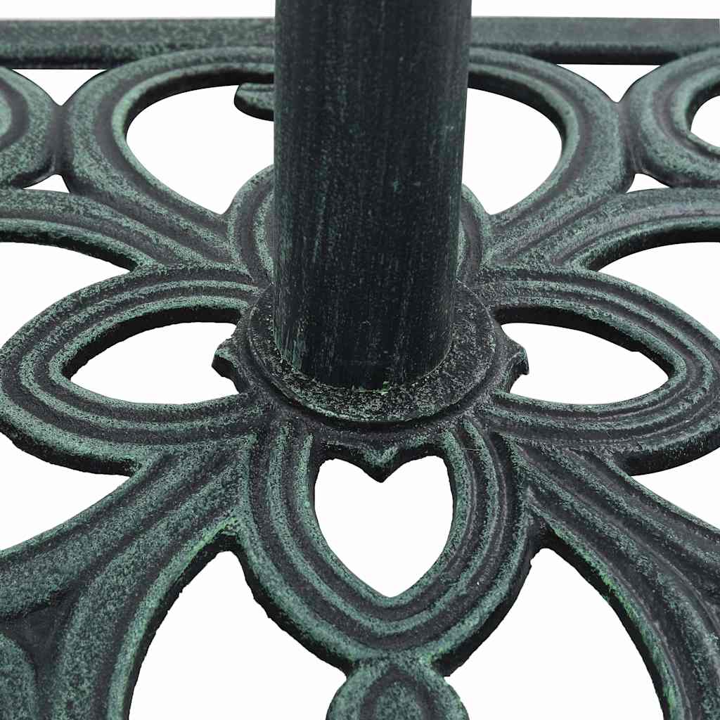 Umbrella Base Green 26.5 lbs 19.3 Cast Iron