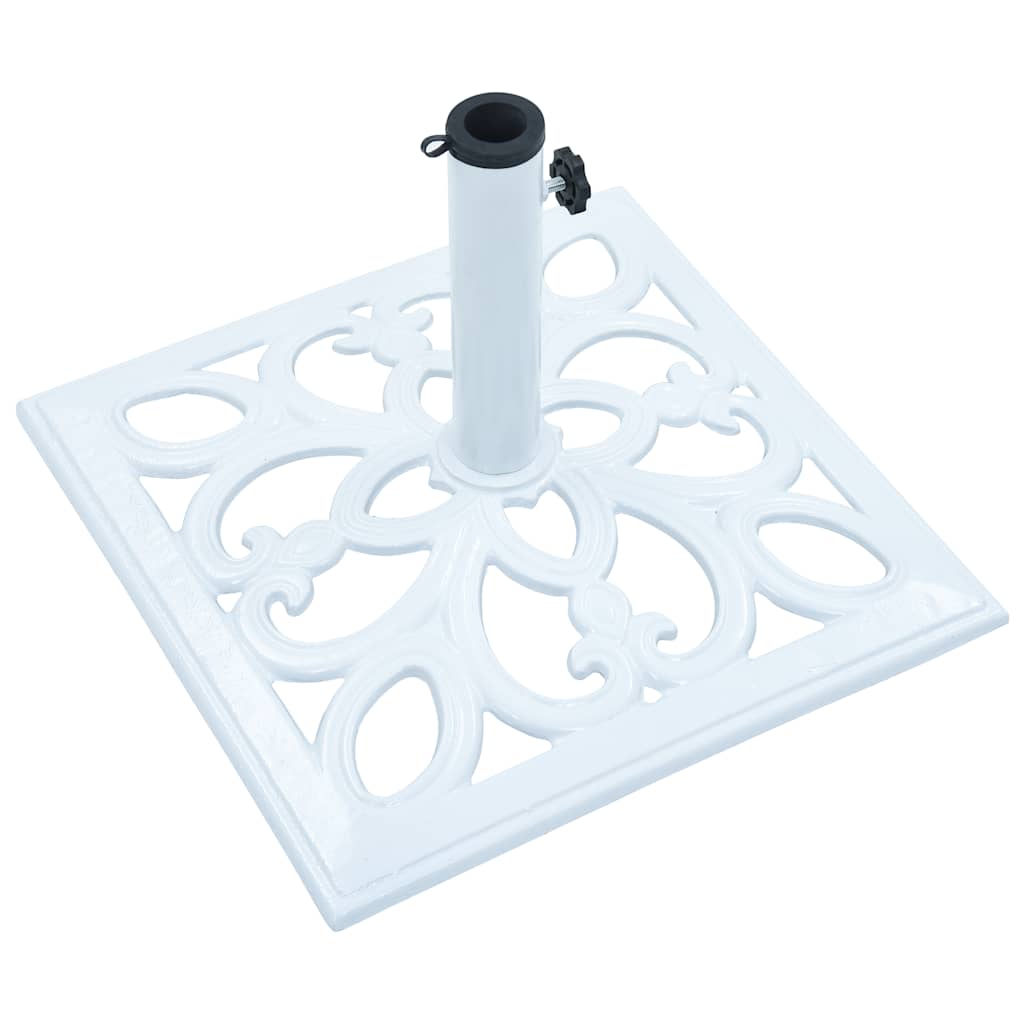Umbrella Base White 26.5 lbs 19.3 Cast Iron