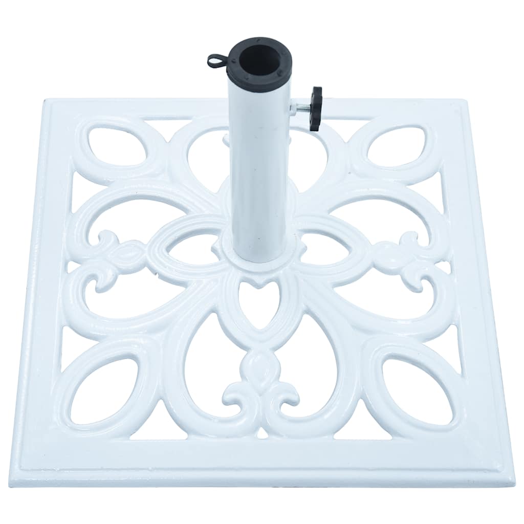 Umbrella Base White 26.5 lbs 19.3 Cast Iron