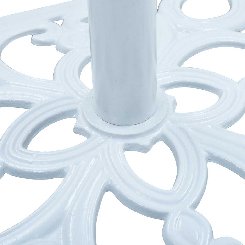 Umbrella Base White 26.5 lbs 19.3 Cast Iron