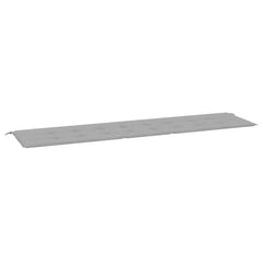Gray garden bench cushion made of Oxford fabric, measuring 78.7x19.7x1.6 inches.