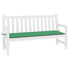 Green Oxford fabric garden bench cushion, 78.7x19.7x1.2 inches, with ties.