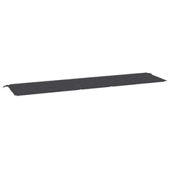 Black rectangular garden bench cushion in Oxford fabric, 78.7x19.7x1.6 inches.
