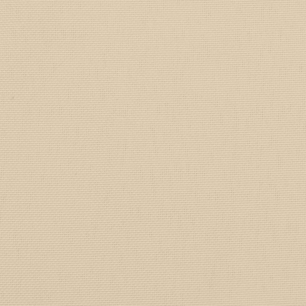 Beige Bostome garden bench cushion in Oxford fabric, measuring 59x20x2 inches.