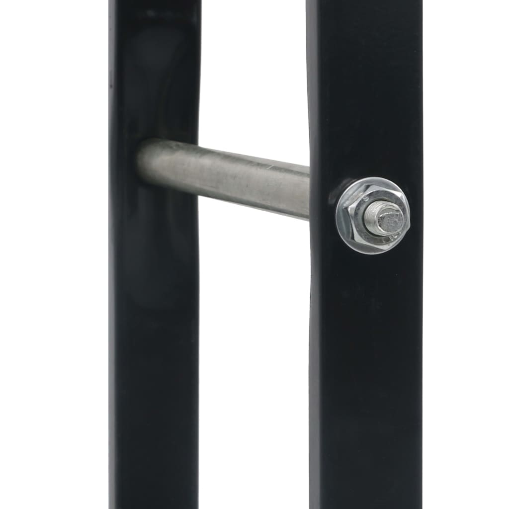 Firewood Rack Black 23.6x9.8x78.7 Steel