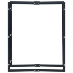 Firewood Rack Black 31.5x9.8x39.4 Steel
