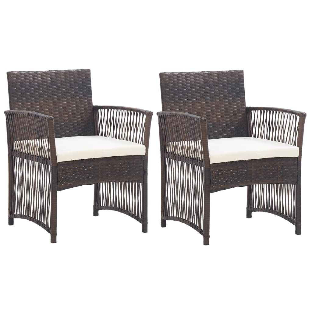 Garden Chair Brown, Cream