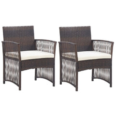Garden Chair Brown, Cream
