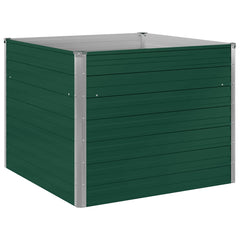 Raised Garden Bed Green Galvanized Steel Large Durable