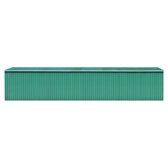 Garden Shed Green 101.2x389.8x71.3 Galvanized steel