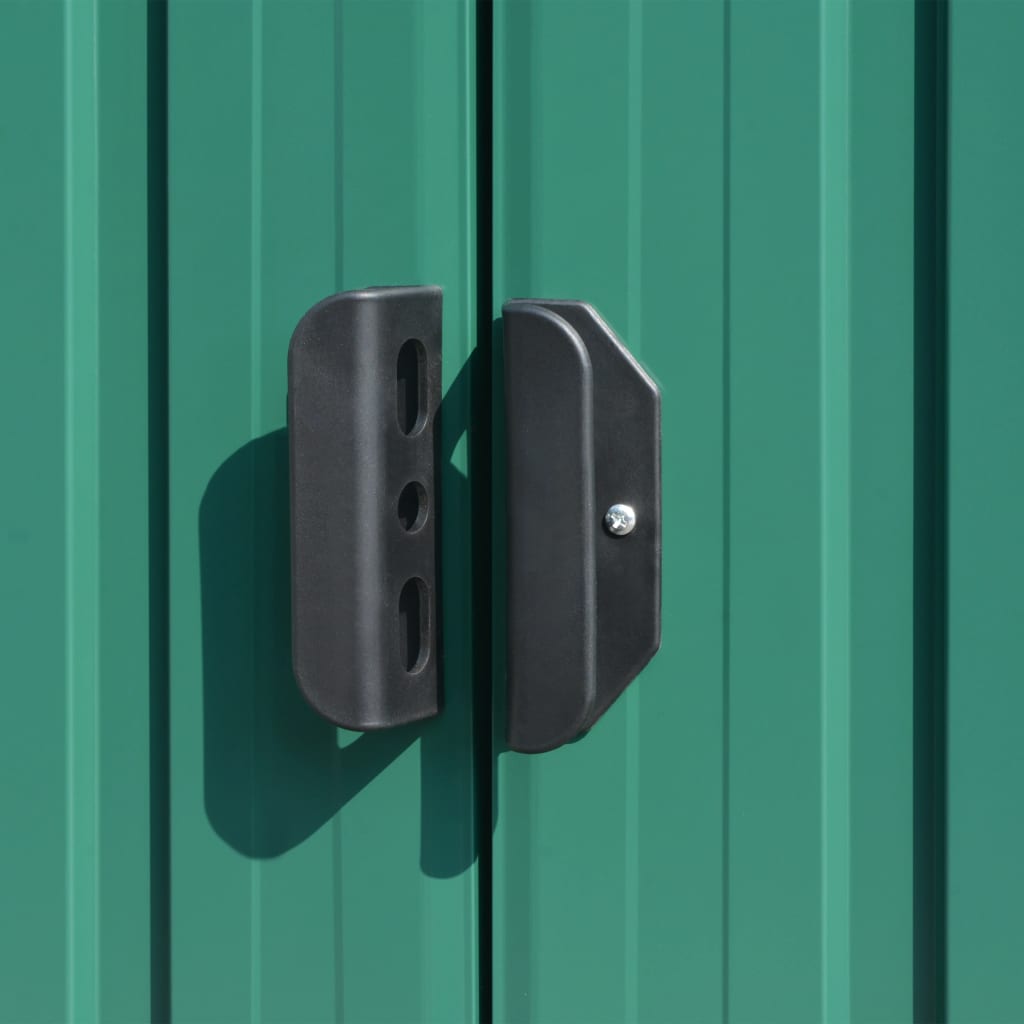 Garden Shed Green 101.2x389.8x71.3 Galvanized steel