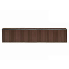 Garden Shed Brown 101.2x389.8x71.3 Galvanized steel