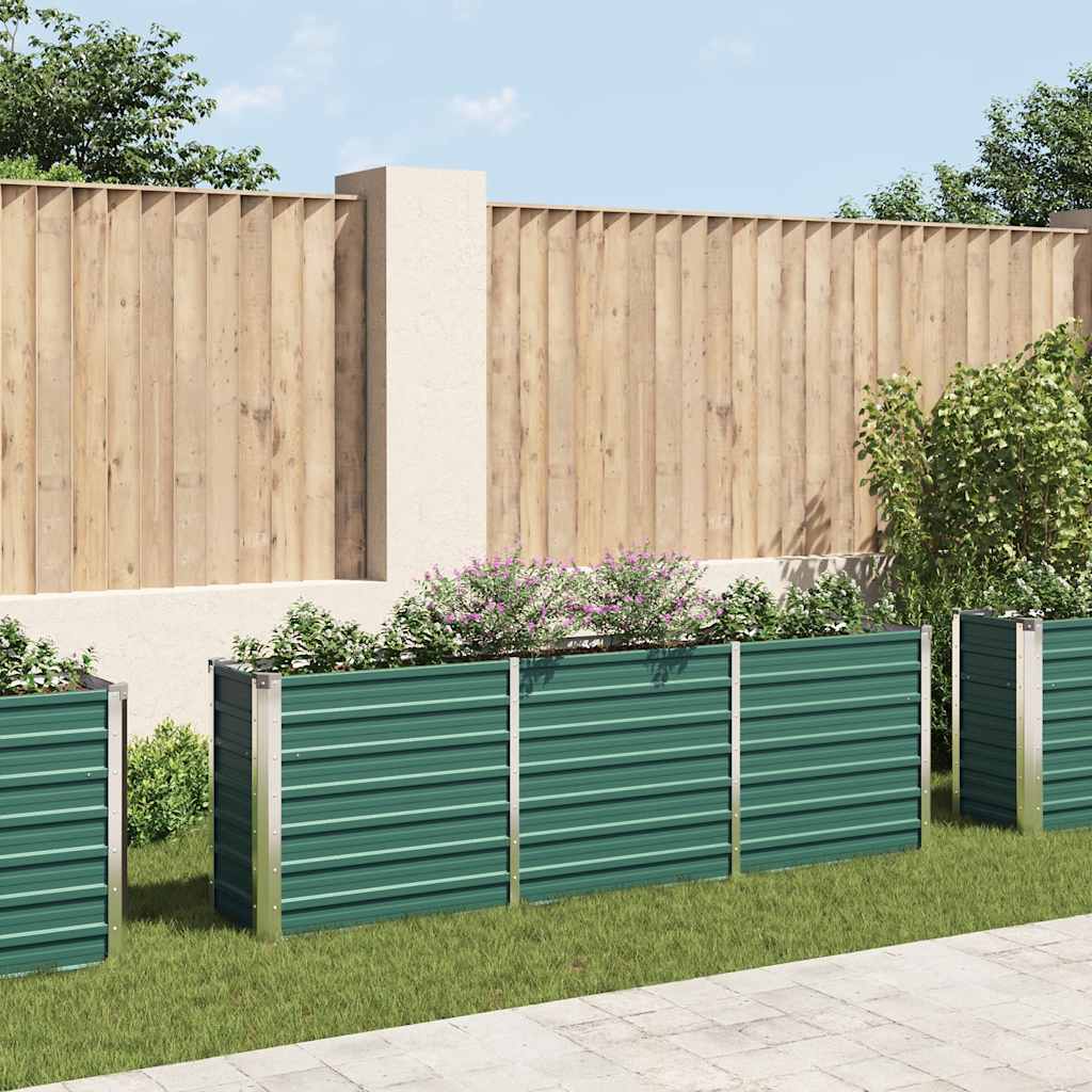 Raised Bed Green Galvanized steel Large Durable Garden Planter