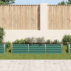 Raised Bed Green Galvanized steel Large Raised Bed Rectangular