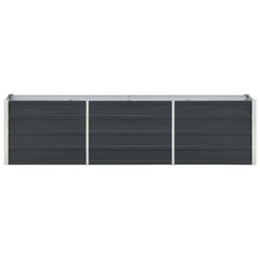 Raised Bed Anthracite Galvanized steel 94.5x15.7x17.7 in Durable