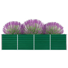 Raised Garden Bed Green Galvanized steel Large Sturdy