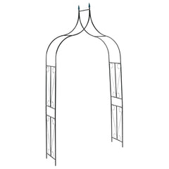 Garden Arch Dark Green 47.2x15x101.6 Iron