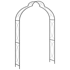 Garden Arch Black 59.1x13.4x94.5 Iron