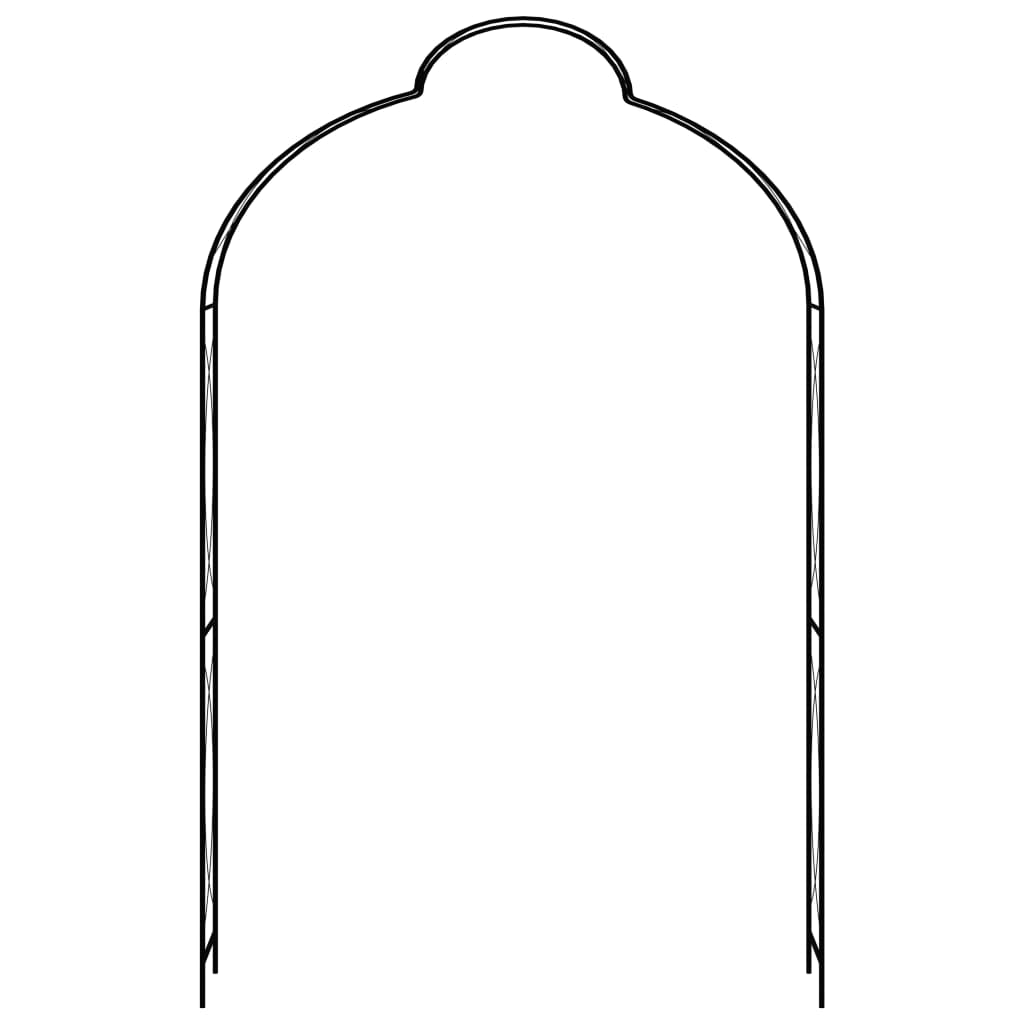 Garden Arch Black 59.1x13.4x94.5 Iron
