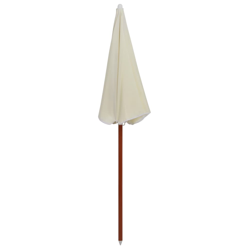 Garden Parasol with Steel Pole 70.9 Sand