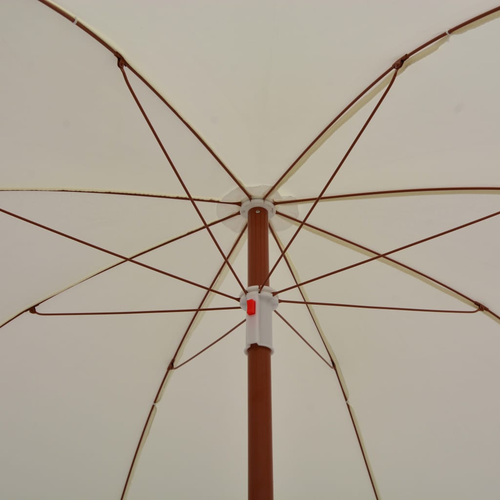 Garden Parasol with Steel Pole 70.9 Sand
