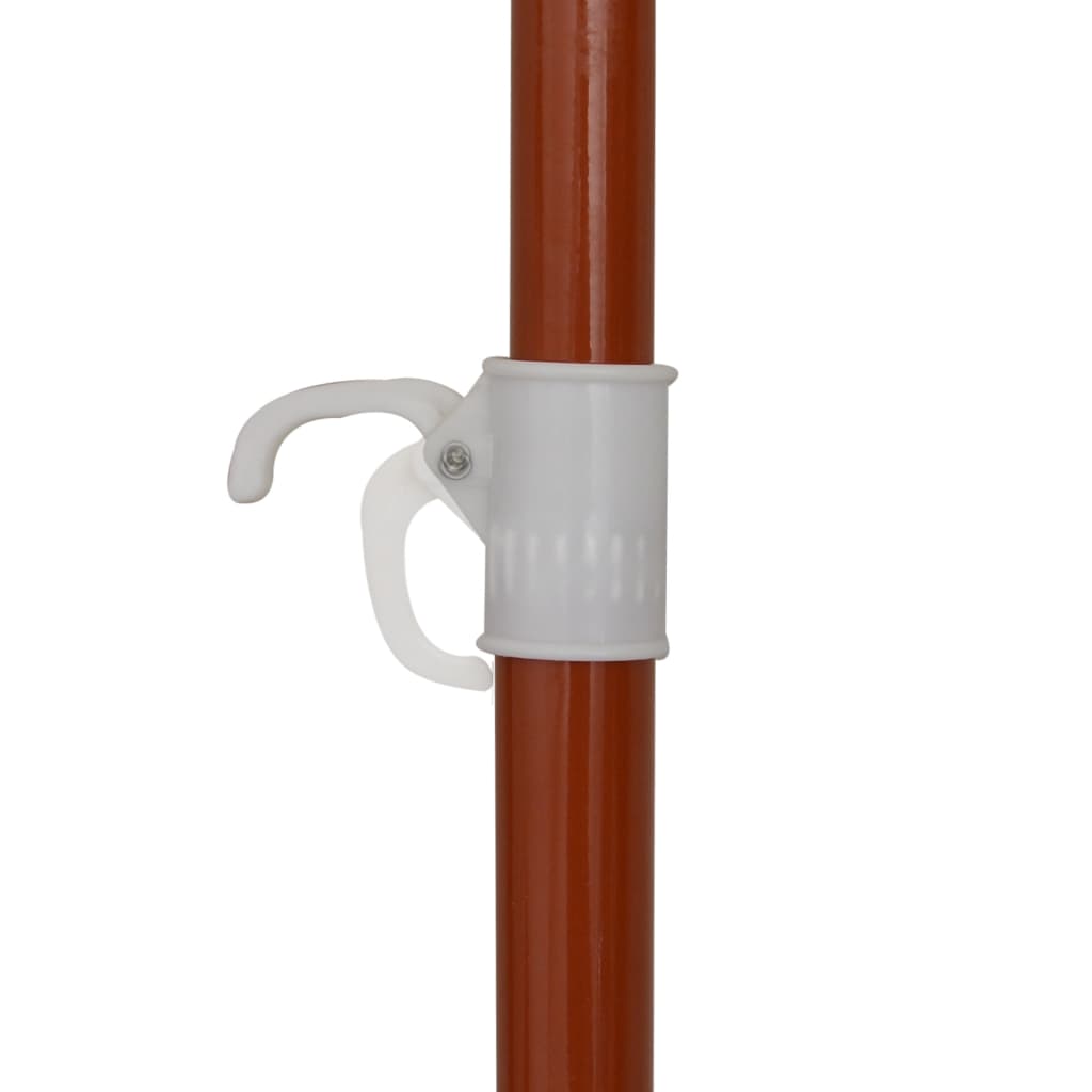 Garden Parasol with Steel Pole 94.5 Taupe
