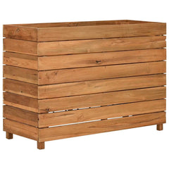 Raised Bed Natural wood Recycled teak wood, steel Large