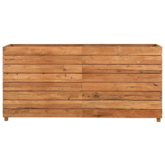 Raised Bed Natural wood Recycled teak wood and steel