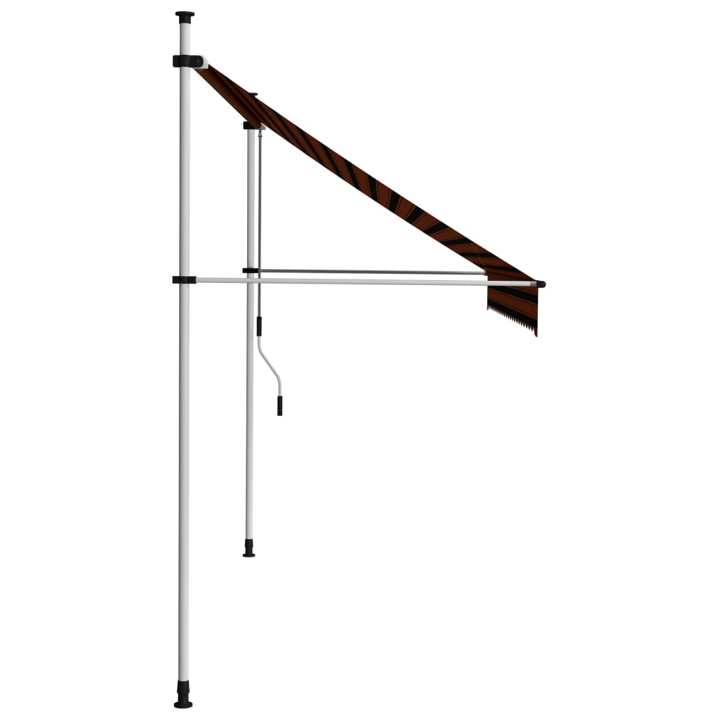 Manual Retractable Awning 98.4 Orange and Brown