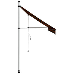 Manual Retractable Awning 157.5 Orange and Brown
