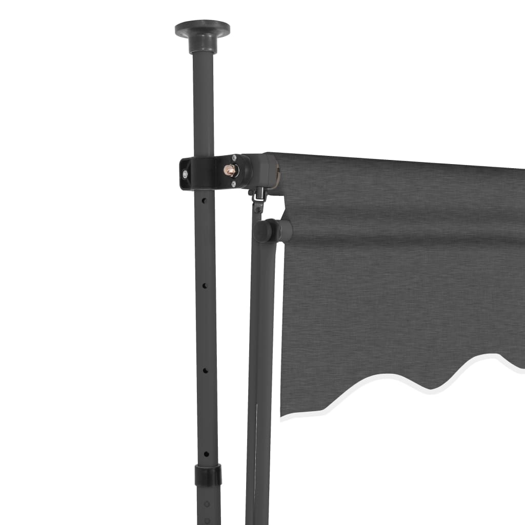 Manual Retractable Awning with LED 157.5 Anthracite
