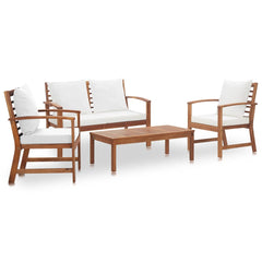 Garden Sofa Set Warm Brown Solid Acacia wood Medium Durable