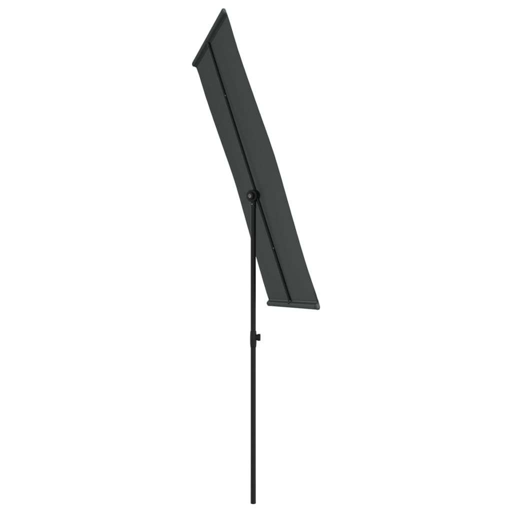 Garden Parasol with Aluminum Pole 70.9x43.3 Anthracite