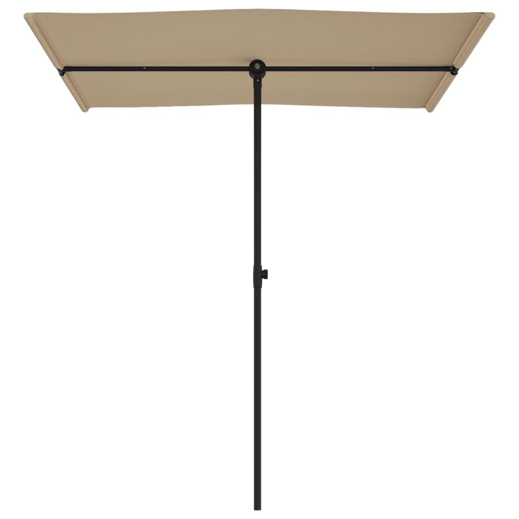 Garden Parasol with Aluminum Pole 70.9x43.3 Taupe