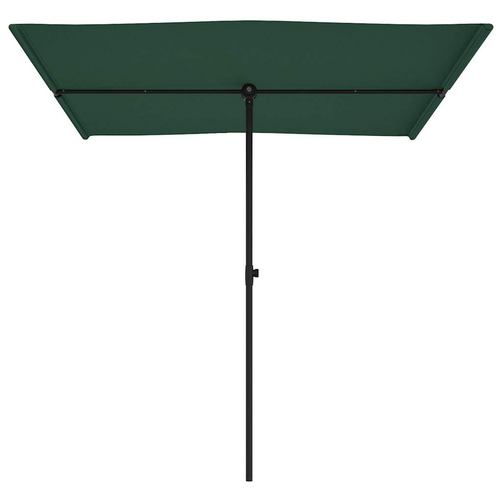 Garden Parasol with Aluminum Pole 6.6'x4.9' Green