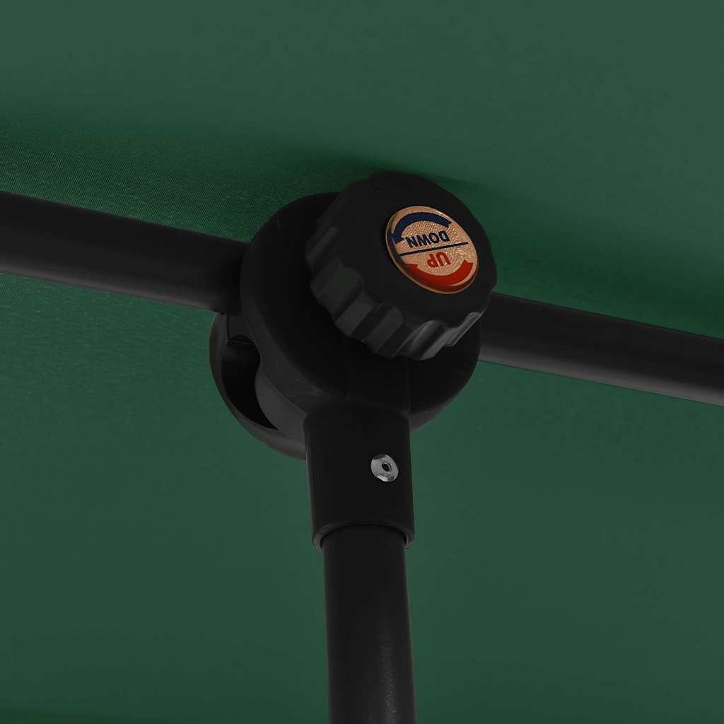 Garden Parasol with Aluminum Pole 6.6'x4.9' Green