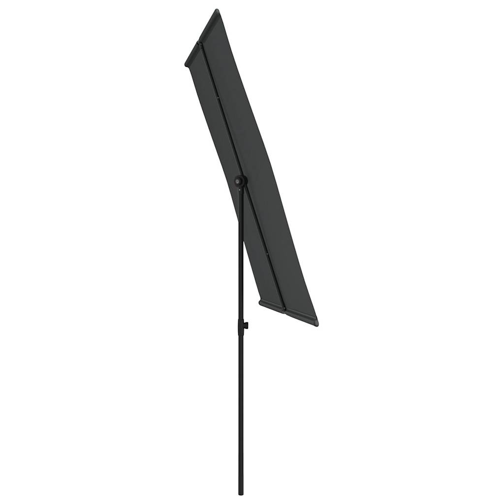 Garden Parasol with Aluminum Pole 6.6'x4.9' Anthracite