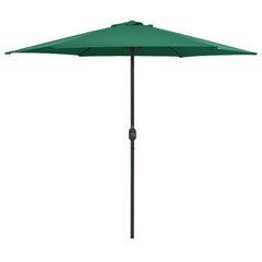 Garden Parasol Green Polyester Large Tiltable Garden Parasol