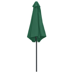 Garden Parasol Green Polyester Large Tiltable Garden Parasol