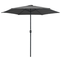 Garden Parasol Anthracite Aluminum 8.9 ft diameter