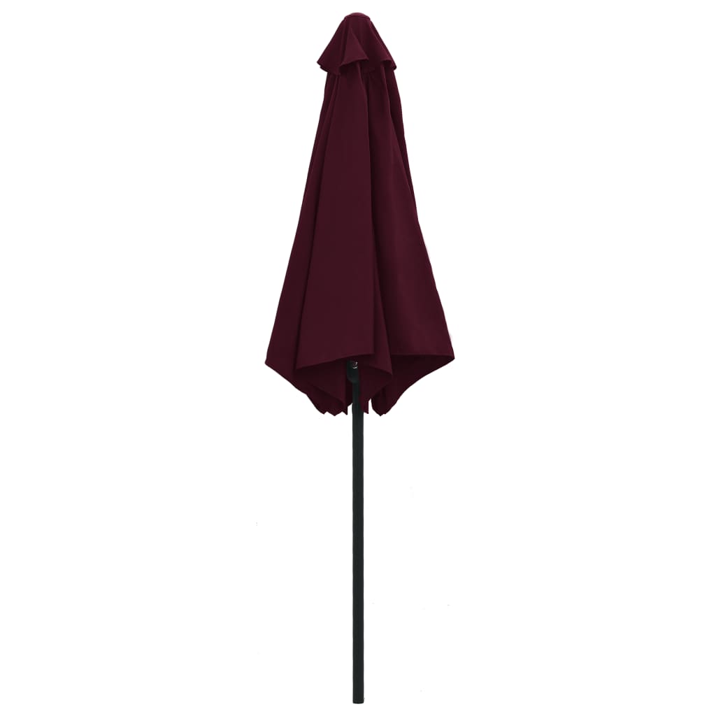 Garden Parasol with Aluminum Pole 106.3x96.9 Bordeaux Red