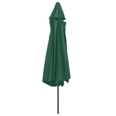 Garden Parasol Green Polyester, Metal Large Tiltable
