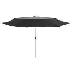 Garden Parasol Anthracite Polyester, Metal Large Tiltable