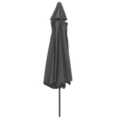 Garden Parasol Anthracite Polyester, Metal Large Tiltable